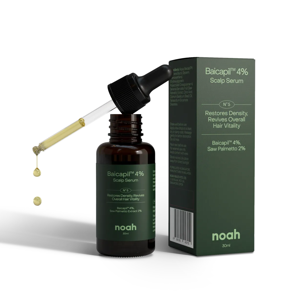 Baicapil 4% serum and box
